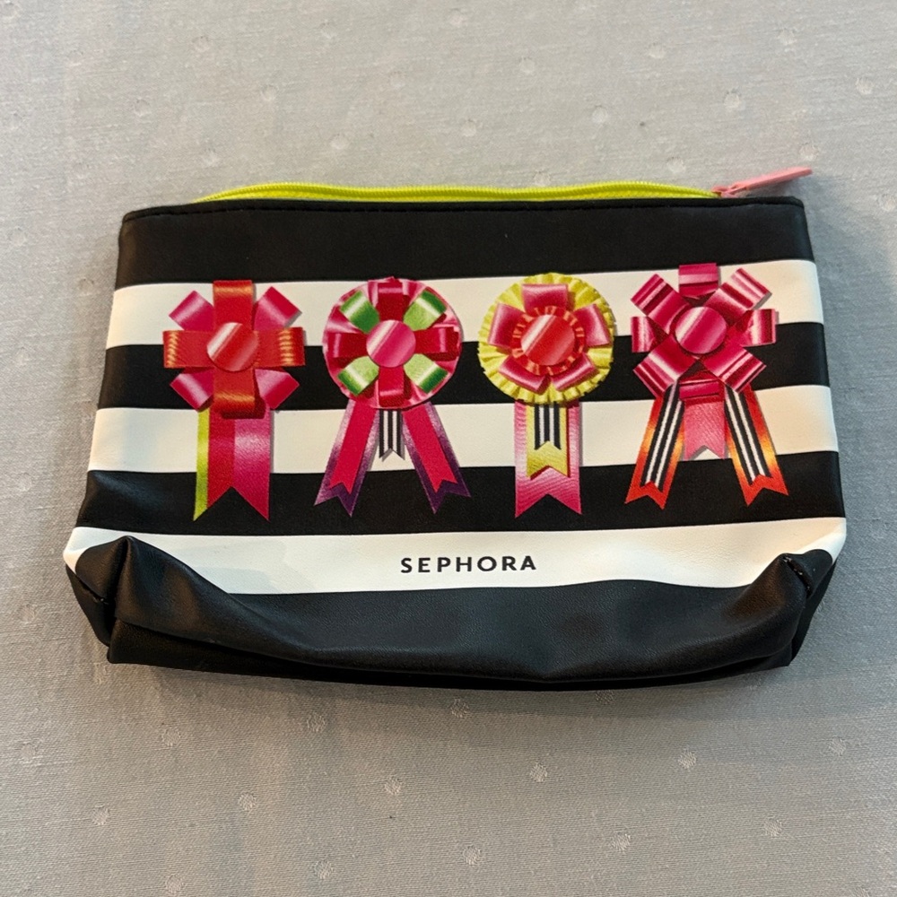 Sephora Ribbon Accented Cosmetic Bag